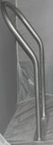 MARINE DOCK & BOAT - 42" H X 16.5" W - ALUMINUM HANDRAIL - SAFETY GRAB BAR RAIL - FLAT BASE - TOP OF GRAB BAR ANGLED AT 30 degrees