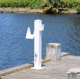 WATER & ELECTRIC PEDESTAL 36"H x 8"W x 8"D - Marine Fiberglass Direct
