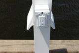 WATER & ELECTRIC PEDESTAL 36"H x 8"W x 8"D - Marine Fiberglass Direct