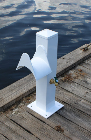 WATER PEDESTAL 24"H x 8"W x 8"D - Marine Fiberglass Direct