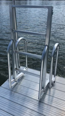 Marine - 4 Step Swivel Dock Ladder - Marine Fiberglass Direct