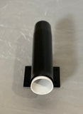 10" Aluminum Boat Fishing or Pole Rod Holder - FLAT Surface Mount for transom, gunnels, docks, or piers BLACK POWDER COATED 15 DEGREES
