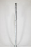 Marine Dock & Boat 48" Aluminum Handrail - Safety Grab Bar Rail w/ Vertical Rod Holder & Lateral Flat Plate