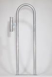 Marine Dock & Boat 48" Aluminum Handrail - Safety Grab Bar Rail- w/ Vertical Rod Holder - Marine Fiberglass Direct