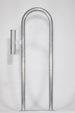 Marine Dock & Boat 42" Aluminum Handrail - Safety Grab Bar Rail - w/ Vertical Rod Holder and Liner - Marine Fiberglass Direct