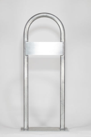 Marine Dock & Boat 36" Aluminum Handrail - Safety Grab Bar Rail - with Lateral Flat Plate/Control Panel - Flat Base