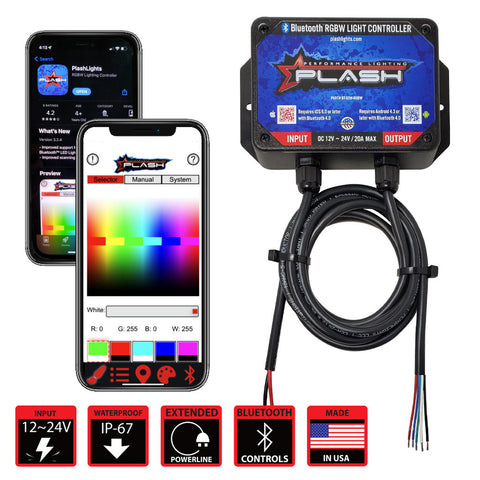 RGB RGBW Bluetooth BT Light Controller boat sxs marine application