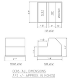 CENTER CONSOLE - 29.5"H x 33"w x 39"D - CMCC06 - Marine Fiberglass Direct