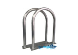 Two (2) Marine Dock & Boat - 18" H x 16.5" W - Handrail Grab Bar - Flat Base - Marine Fiberglass Direct