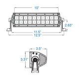 XX Series Light Bar 10INCH Dimensions