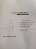 C&M Marine - 3 Step Standard Fixed Dock Ladder - Marine Fiberglass Direct