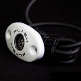 CORPUS - Green Carbon Fiber LED Deck Light - White Housing