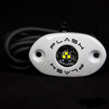 CORPUS - Cool White Carbon Fiber LED Deck Light - White Housing