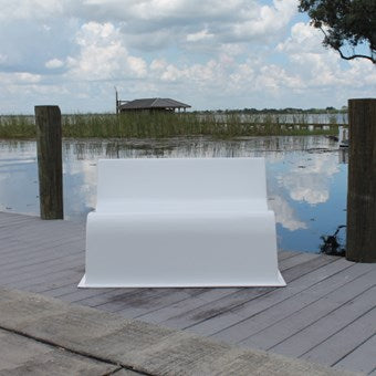Fiberglass Bench Seat 26"H x 43" W x 30" D - CMBS01 - Marine Fiberglass Direct