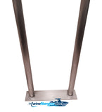 Two (2) Marine Dock & Boat - 30" H x 16.5" W - Handrail - Grab Bar - Flat Base - Marine Fiberglass Direct