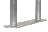 Marine Dock & Boat - 42" H x 13" W Aluminum Handrail - Safety Grab Bar Rail - Flat Base - Marine Fiberglass Direct