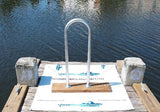 36" H x 13" W - Aluminum Boat Grab bar  - Safety Handrail for Marine, Dock, Deck, Pool, Hot Tub - Marine Fiberglass Direct