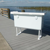 Rough Water Deluxe Fish Cleaning Station Fillet Table 54"W x 24"D x 38"H- RW54FCSDC - Marine Fiberglass Direct