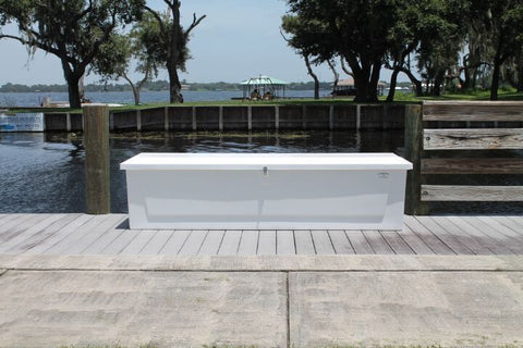 Fiberglass Dock Box - 25"H X 96"W X 22"D - CM09 - Marine Fiberglass Direct