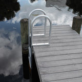 C&M Marine - 8 Step Standard Fixed Dock Ladder - Marine Fiberglass Direct