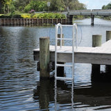 C&M Marine - 7 Step Standard Lift Dock Ladder - Marine Fiberglass Direct